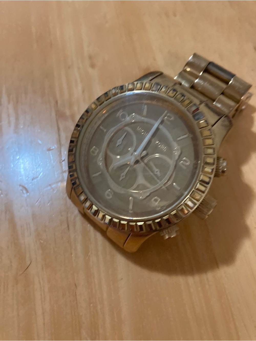 Michael Kors Gold-Tone Stainless Steel Chronograph Watch